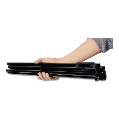 UNIVERSAL Heavy-Duty Instant Setup Foldaway Easel Adjusts 25" - 63" High Aluminum Black 43027 - Image 2