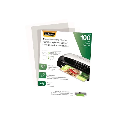 Fellowes Laminating Pouches Letter Size Hot Pouch 9 X 11.5 5 Mil 100 Pack 5743501 - Image 4