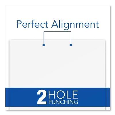 Swingline 28-Sheet Commercial Electric Two-Hole Punch Fixed 1/4-Inch Holes Black/Silver 74532 - Image 2