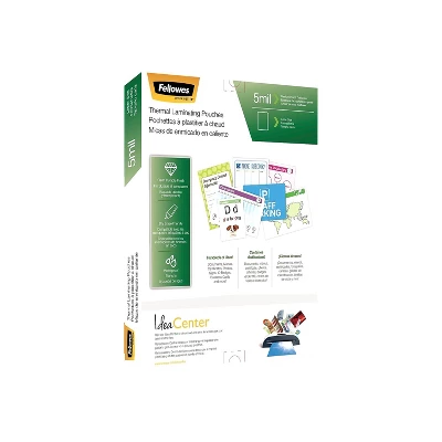 Fellowes Laminating Pouches Letter Size Hot Pouch 9 X 11.5 5 Mil 100 Pack 5743501 - Image 3