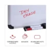 UNIVERSAL Cork/Dry Erase Board Melamine 36 X 24 Black/Gray Aluminum/Plastic Frame 43743