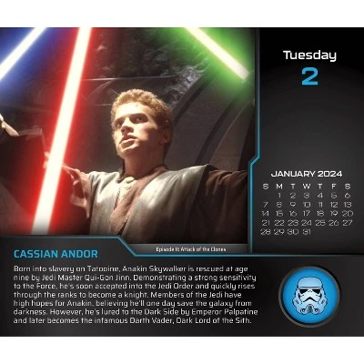 Trends International Inc. 2024 Daily Desk Calendar 4.25"x5" Star Wars: Saga - Image 3