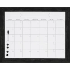 23" X 29" Beatrice Monthly Calendar Black - DesignOvation