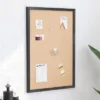 Merrick Lane Cork Display Board With Wooden Frame And Push Pins