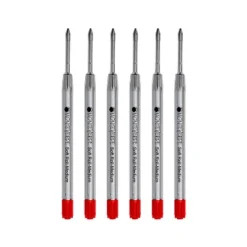 Monteverde Ballpoint Pen Refill Medium Point Red Ink 6 Pack (P133RD)