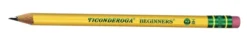Ticonderoga Beginners Oversized Pencils With Latex-Free Eraser, No 2 Thick Tips, Pack Of 12