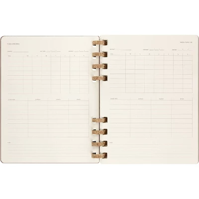 Moleskine 2023-24 Academic Weekly Planner 10"x8" XL Spiral Almond - Image 4