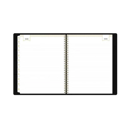Day Designer 2024 Planner 8.5"x11" Weekly/Monthly Faux Leather Black - Image 10