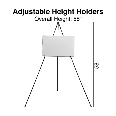 Staples Display Easel 63" Black Metal (28218US/50446US) 1682490 - Image 3