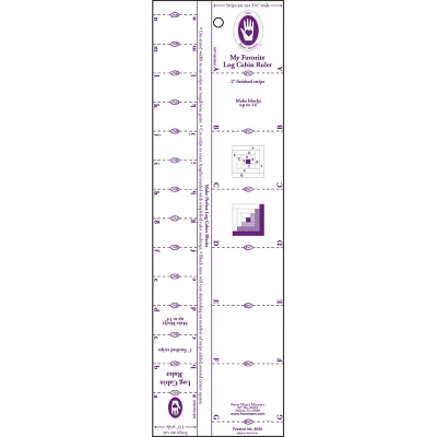 Marti Michell Log Cabin Ruler-1" To 2" Strips