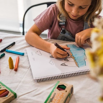 6pk Longs, Jumbo Sized Beeswax Crayons - Honeysticks