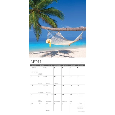 Willow Creek Press 2024 Wall Calendar 12"x12" Ah The Beach! - Image 2