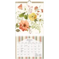 Lang 2024 Vertical Wall Calendar 24"x12" Watercolor Seasons