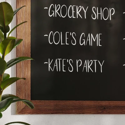 Flash Furniture Canterbury Wall Mount Magnetic Chalkboard Sign With Eraser, Hanging Wall Chalkboard Memo Board For Home, School, Or Business - Image 4