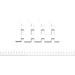 Hygloss Products Border Strips 3"x36" 12/PK White 33605